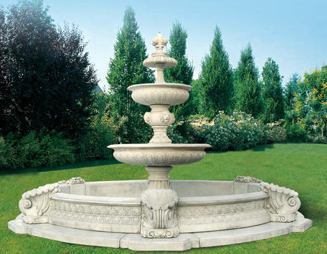 tiered fountains italian classical fountains  marble fountain bonded 