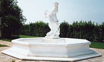 Statue Water Founatin Marble Statuary Fountains 