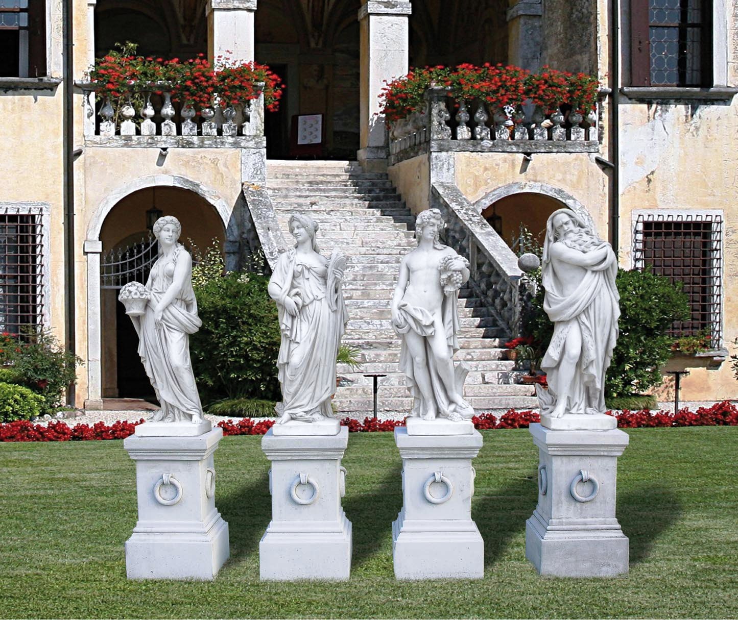 4 Seaspons ststue Large Marble cast four seasons statues sculpture seasons 4 statues 