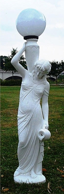 LAmp post ststue marble Garden Venus Statue Outdoor Large Statues Sculpture art for sale 