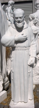 statue of  padre pio garden statue italian religious statues 