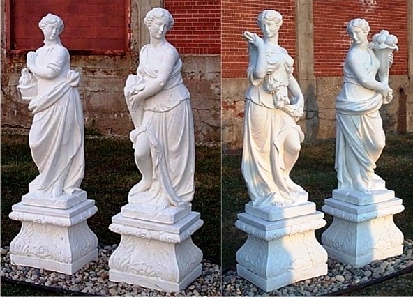 large four seasons statues 4 marble statues outdoor statues italian 
