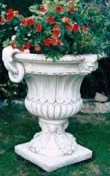 large planter cast marble stone vase garden