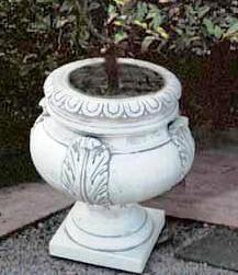 Olive planter cast pottery Italian 