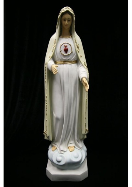 LADY fATIMA pAINTED sTATUE 